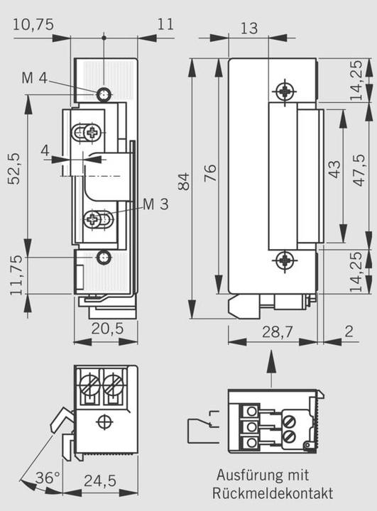 Productafbeelding Dormakaba Standaard elektrische staking (Interieur)