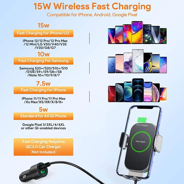 Produktbild Hinyx Kabelloses Auto Ladegerät (15 W)