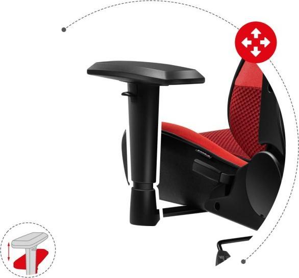 Actual product image Huzaro FORCE 6.2 Red Mesh Gaming Chair
