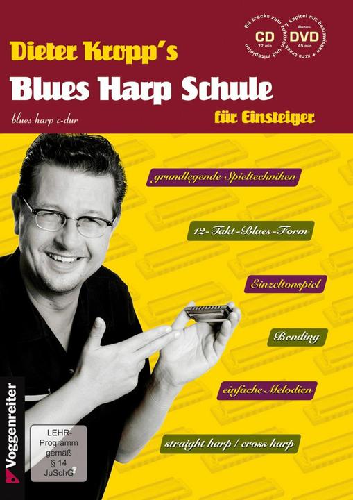 Produktbild Dieter Kropp's Blues Harp Schule (Deutsch, Dieter Kropp, 2009)