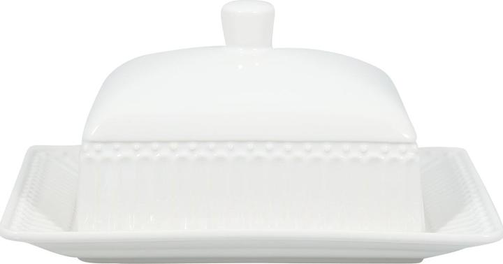 Produktbild Greengate Alice Butterdose white medium 17 x 14 cm