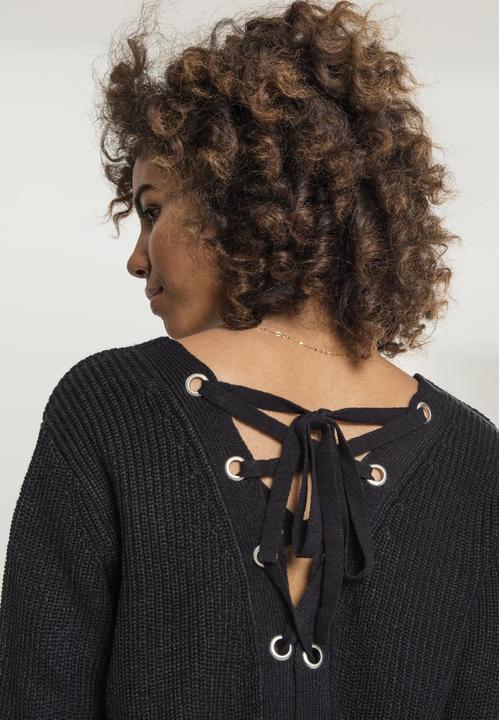 Actual product image Urban Classics Ladies Back Lace Up Sweater (M)