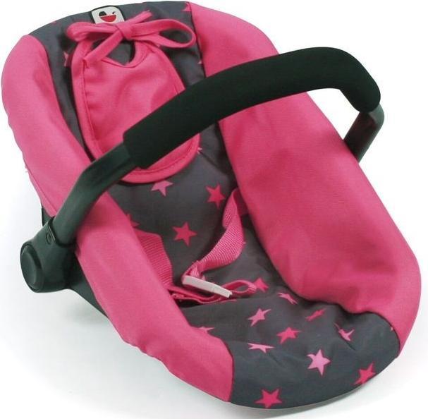 Actual product image Sieglinde Bayer Chic 2000 Car Seat for Dolls Star Pink