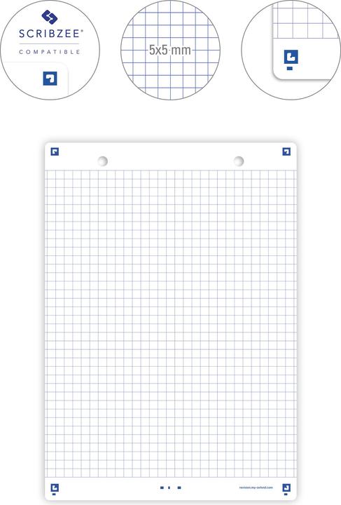 Immagine prodotto Oxford Schede bristol REVISION 2.0, A5, bianco (A5, 250 g/m²)