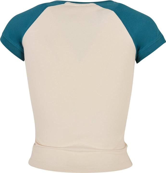 Actual product image Urban Classics Ladies Organic Stretch Short Retro Baseball Tee (4XL)
