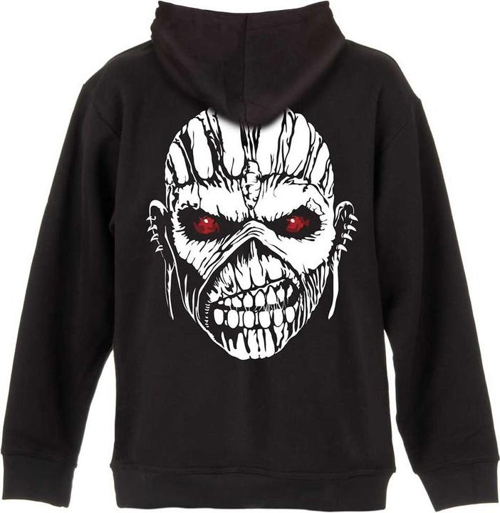 Immagine prodotto Iron Maiden Eddie Axe Felpa con Cappuccio e Zip Intera Stampa posteriore Adulto Unisex (L)