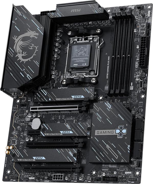 Produktbild MSI X870E GAMING PLUS WIFI (AM5, AMD X870E, ATX)