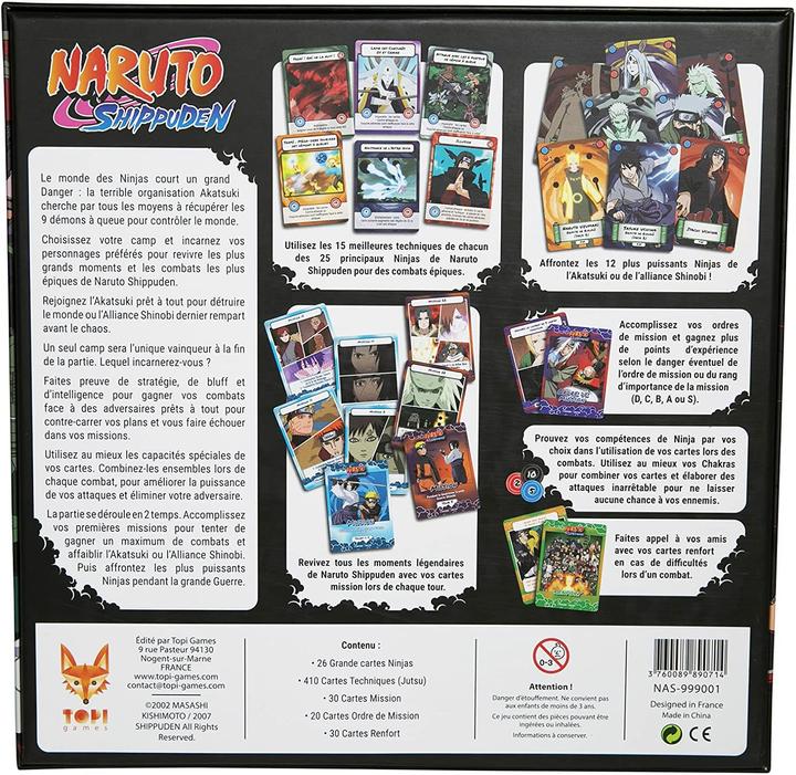 Actual product image Topi games Naruto Shippuden - Le Jeu de Plateau (French)