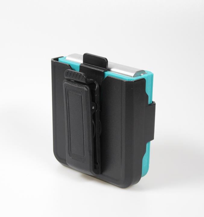 Actual product image PhoneLook Optimum-protect Reinforced Silicone Sleeve with Belt Clip Turquoise (Samsung Galaxy Z Flip4)