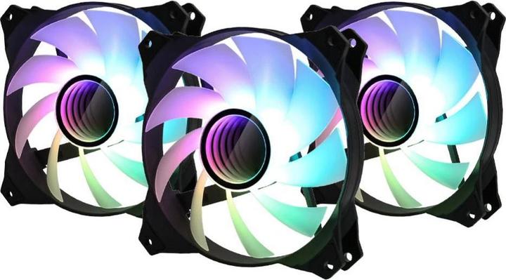 Actual product image Zalman ZM-IF120 Infinity Mirror 120mm ARGB 3-Pack & Controller (120 mm, 3 x)