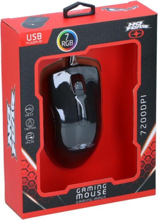 Actual product image No Fear Mouse gaming 7200dpi