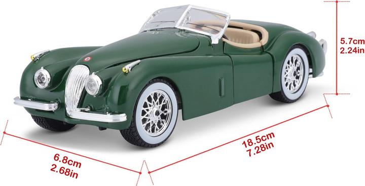 Image du produit Bburago 18-22018 - Jaguar XK 120 Roadster (1951) vert foncé - 1:24