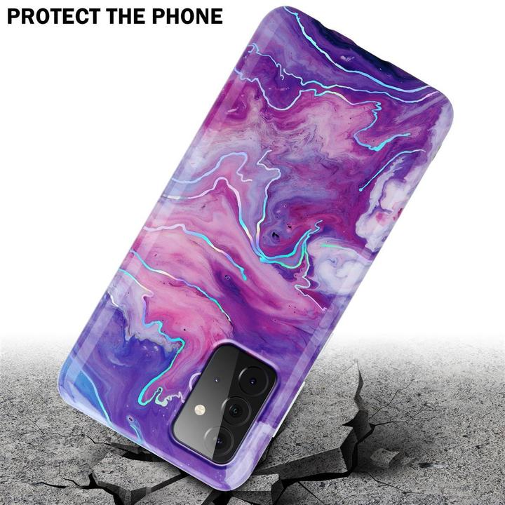 Produktbild Cadorabo IMD TPU Bunter Marmor Cover (Samsung Galaxy A72)
