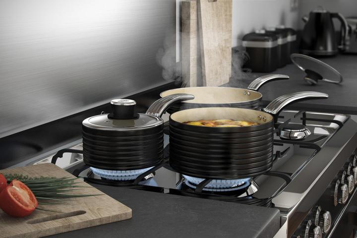 Productafbeelding Swan Pannenset retro RETRO SWPS3020BN (Kookpotten en pannenset)