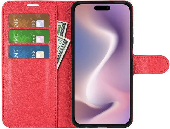 Actual product image MU Classic Litchi Leather Bookcover Series (Apple iPhone 16 Plus)