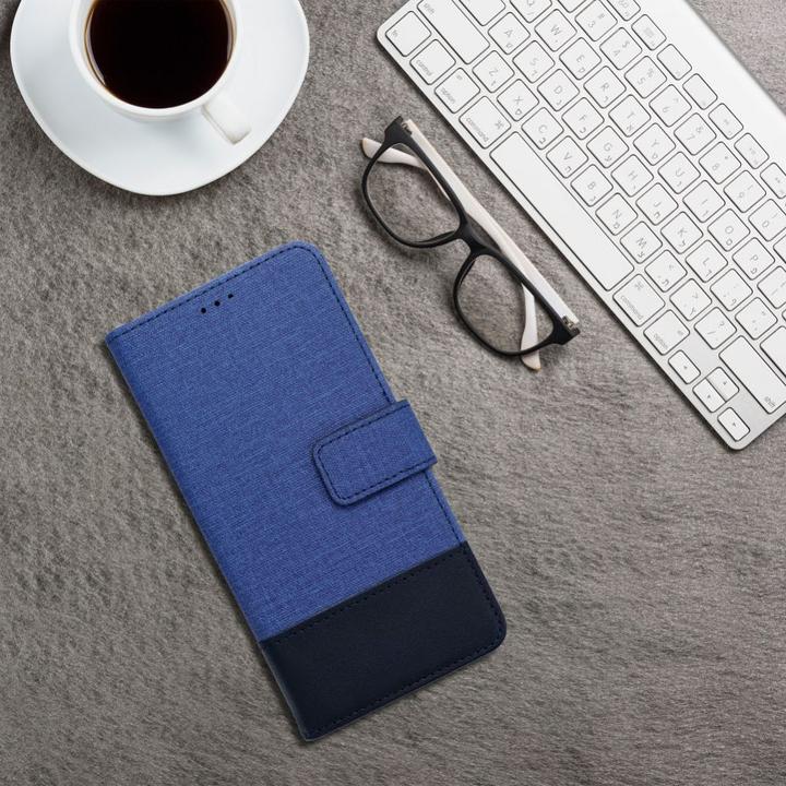 Actual product image Siemens Book case OEM GOMMA Book for Xiaomi Redmi Note 14 4G (GLOBAL - 163,25mm x 76,55mm x 8,16mm) blue (Xiaomi Redmi Note 14)