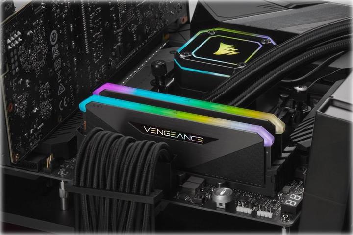 Image du produit Corsair Vengeance RGB RT (2 x 16GB, 4600 MHz, RAM DDR4, DIMM)