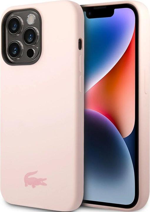 Immagine prodotto Lacoste LCHCP14XSI iPhone 14 Pro Max 6,7" jasnoróżowy/ rosa chiaro Custodia rigida in silicone (Apple iPhone 14 Pro Max)