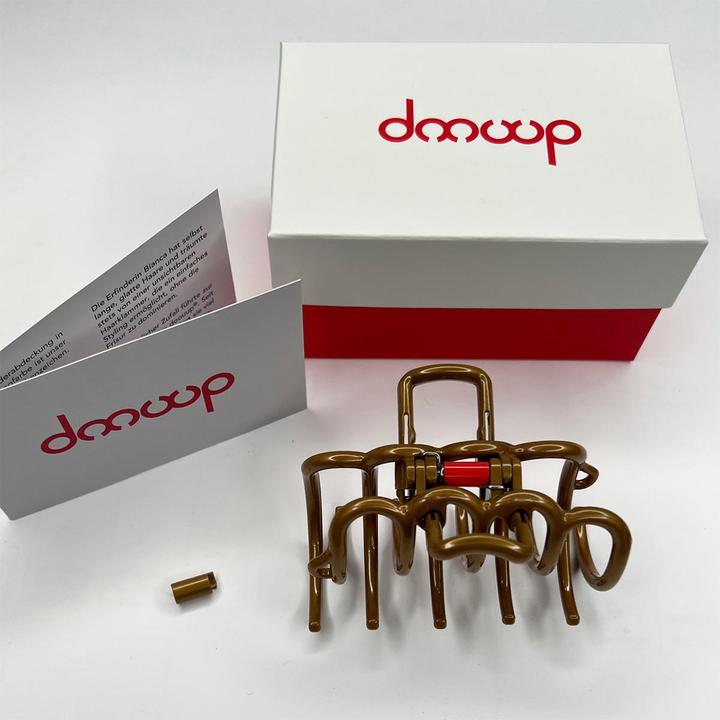 Actual product image Doouup Cinnamon Gold hair clip