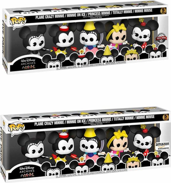 Actual product image Funko POP pack 5 Disney Minnie Mouse Exclusive