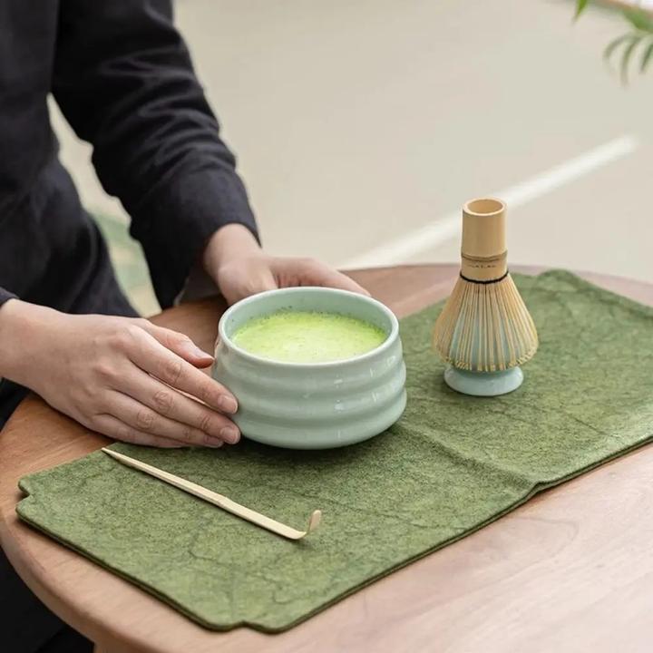 Actual product image Esmée Ceramic Matcha Tea Set Green