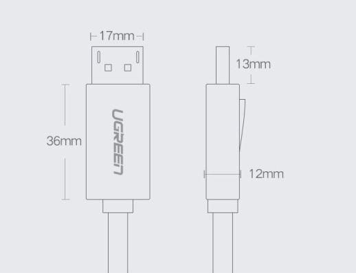 Image du produit Ugreen DisplayPort — DisplayPort (2 m, DisplayPort)