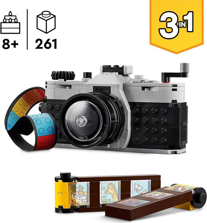 Immagine prodotto LEGO Fotocamera retrò (31147, LEGO Creator 3-in-1)