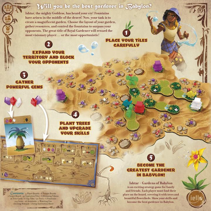 Produktbild Iello Gardens of Babylon - Bordspel