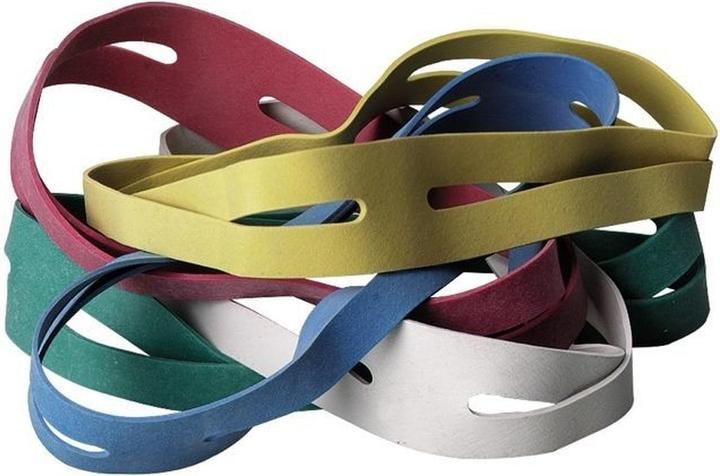 Actual product image Alco Rubber bands X-band colored 220x25mm extra large 50pcs. (500 pcs.)