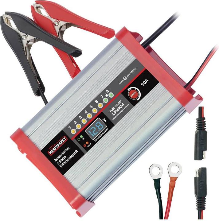 Produktbild Dino KRAFTPAKET LifePo4 10A 136341 Kfz-Ladegerät 12V (12V, 10 A)