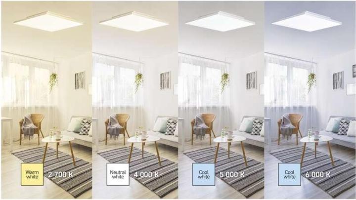 Produktbild Emos LED-Deckenleuchte 40W, 60x60 dimmbar, einstellbare Lichtfarbe (3800 lm)