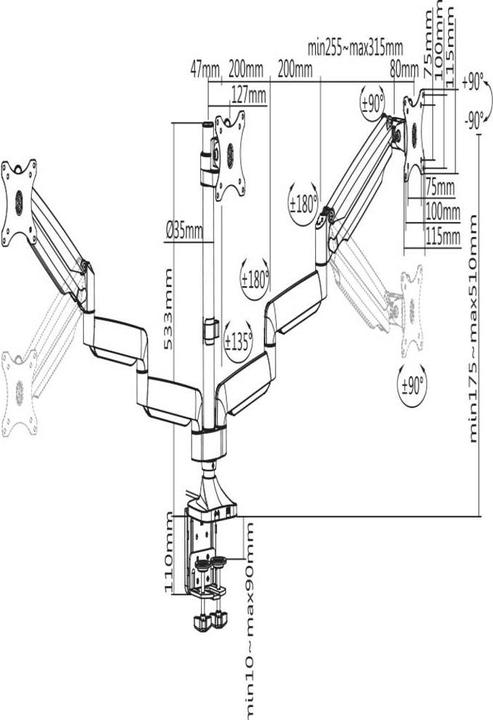 Produktbild SpeaKa Professional SP-MM-940 (Tisch, 32")