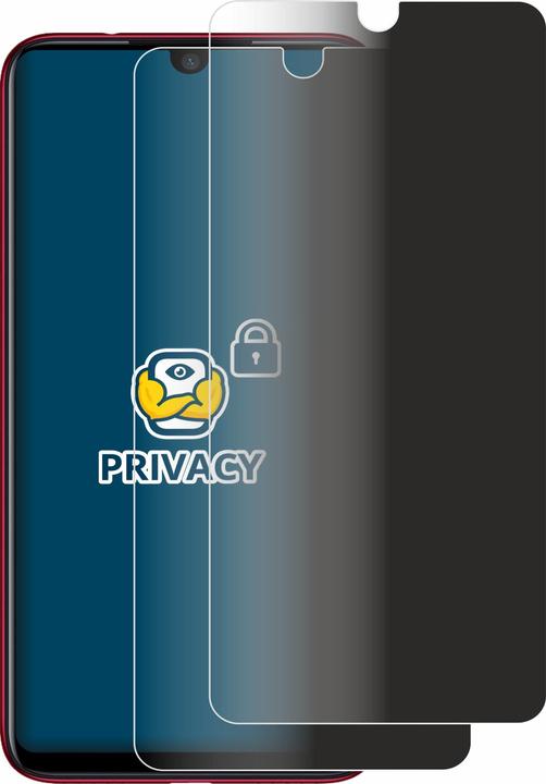 Productafbeelding BROTECT Anti-spionnetje privacyfolie Beschermfolie tegen blauw licht (2 Stuk, Xiaomi Redmi Note 7 Pro)