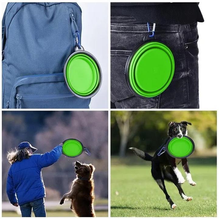 Immagine prodotto Out of the blue Ciotola da viaggio pieghevole per cani, ciotola per il cibo, 1000 ml (1 l)