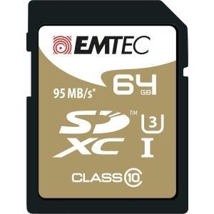 Actual product image Emtec SDHC UHS1 U3 Speedin (64 GB, SDXC, U3, UHS-I)