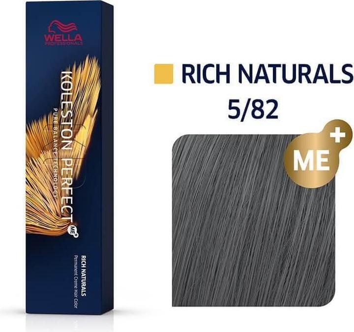 Image du produit Wella Koleston Rich Naturals 5/82 brun clair perle mat 60 (5, 82 brun clair perlé mat)