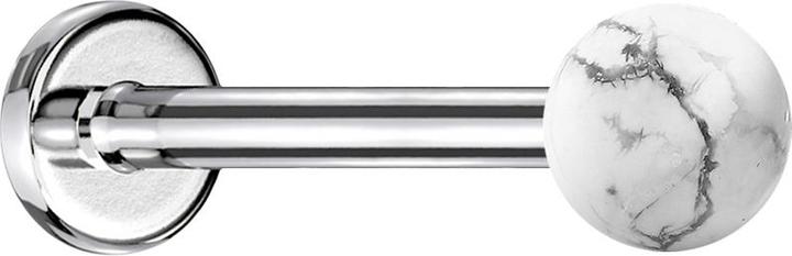 Produktbild Star Piercing Threadless Ohrstecker silber Blume Kristalle dunkel multicolor (ohne MessingTitan G23, Chirurgenstahl 316Lohne MessingMineralisch)