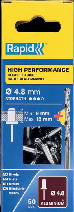 Immagine prodotto Rapid Rivetto universale cieco Ø 4,8 x 16 mm