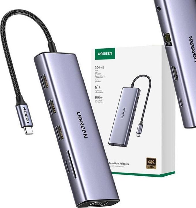 Produktbild Ugreen Hub (USB-C, 10 Ports)