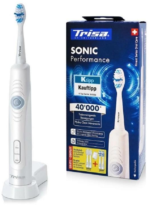 Immagine prodotto Trisa Sonic Performance Schallzahnbürste Promo mit 5 Refils (Spazzolino sonico)