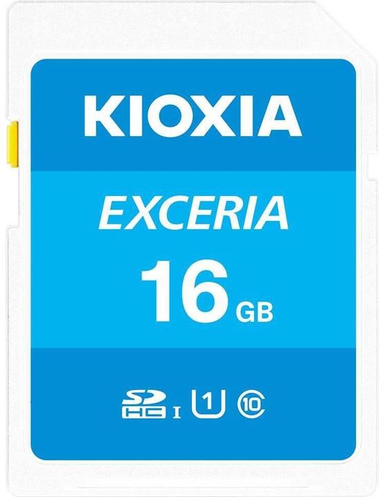 Actual product image Kioxia Exceria SDHC 16GB Class 10 UHS-1 (16 GB, SDHC, U1, UHS-I)