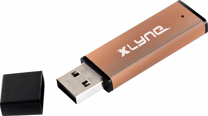 Produktbild Xlyne ALU USB-Stick 128 GB Aluminium Bronze 177570-2 USB 2.0 (128 GB, USB 2.0)