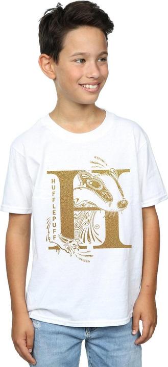 Produktbild Hufflepuff Glitter TShirt Jungen (140, 146)