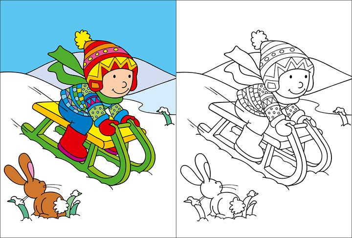 Actual product image My big colorful coloring book (parrot)
