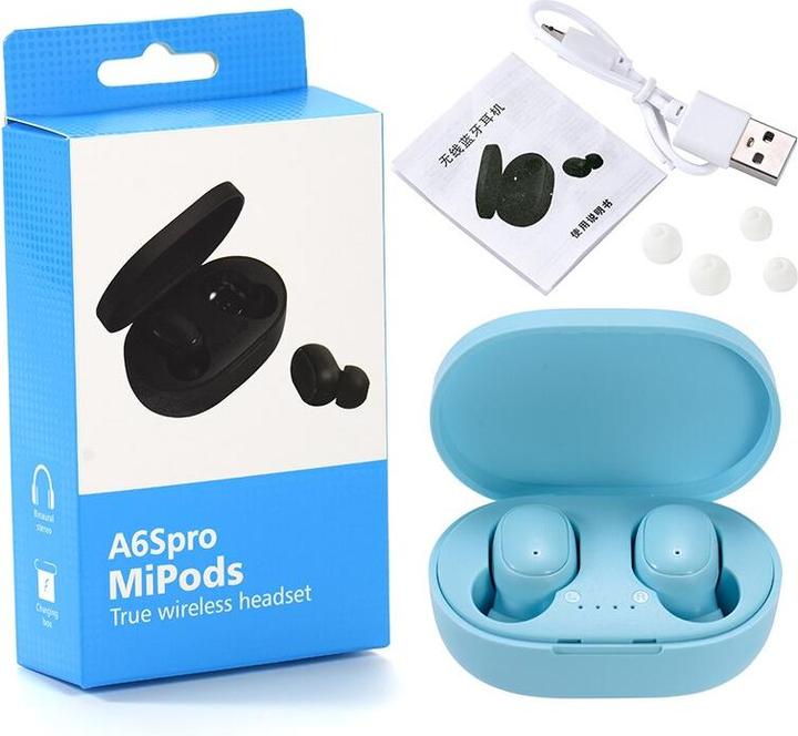 Produktbild PhoneLook Kabellose Bluetooth Kopfhörer A6S inkl. Mikrofon, Touch Control und Lade Etui mit LED Anzeige (Kabellos)