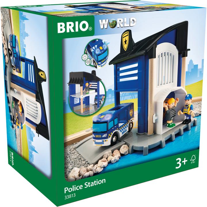 Produktbild Brio Polizeistation mit Einsatzfahrzeug