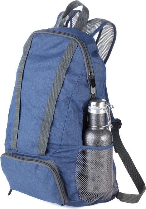 Produktbild Troika BAGPACK Rucksack faltbar, polyester, blau/grau (12 l)