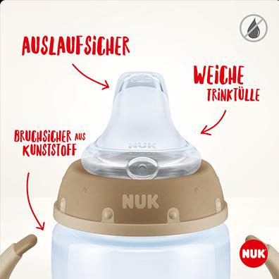 Produktbild NUK Disney Winnie Puuh First Choice Trinklernflasche Temperature Control, 150ml, 6-18 Monate, bei... (150 ml)