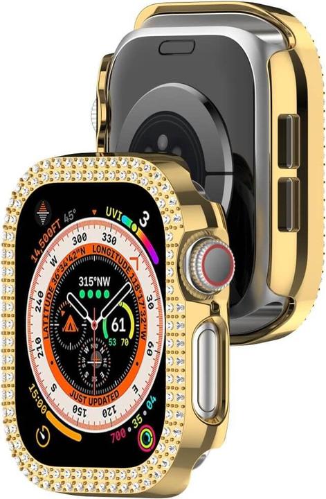 Actual product image Cover-Discount Apple Watch 10 - 42mm - Glitter rhinestone protective case
