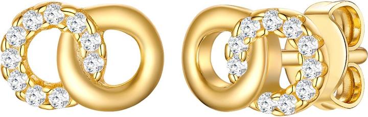 Rafaela Donata Damen Kreise Sterling Silber Zirkonia Gelbgold - 33758 (Sterling Silber)